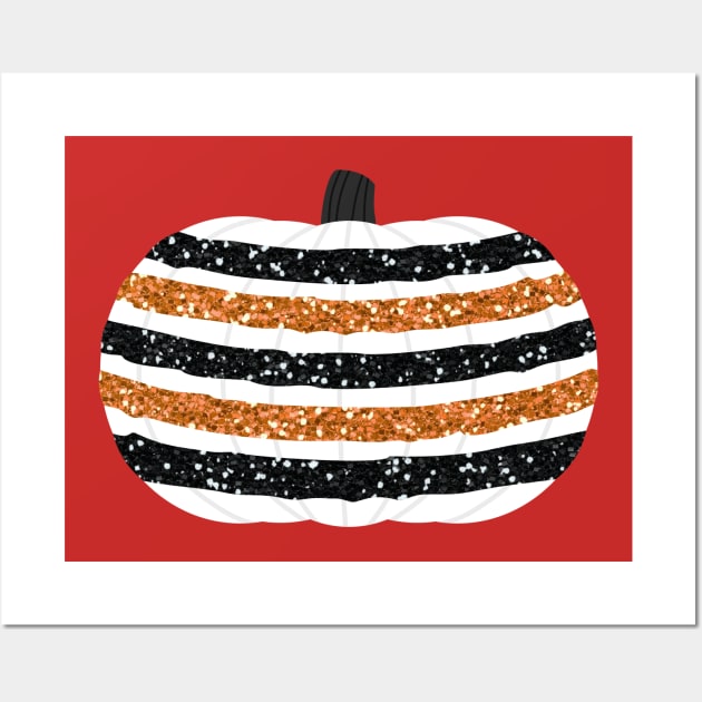 Cute Pumpkin Colorful Design Wall Art by trendybestgift